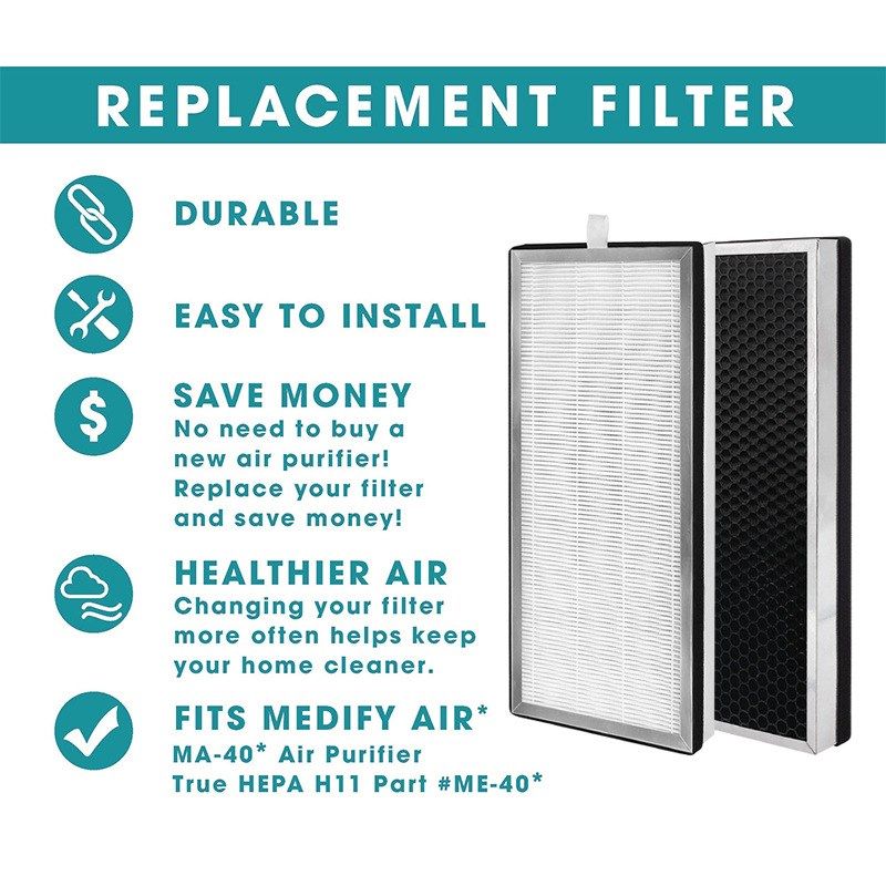 适配i ai MA-40空气净化过滤F器滤芯EPA活性炭除雾霾复合型