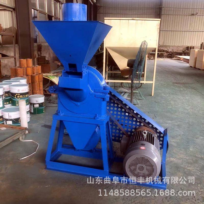立式无尘自动上料粉碎机打粉机破碎机一风吹圆盘式齿盘磨玉米饲料