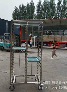 TX-17层3定制锈钢架子枸车周转车仓库储物架子车品厂冷冻不杞食烘