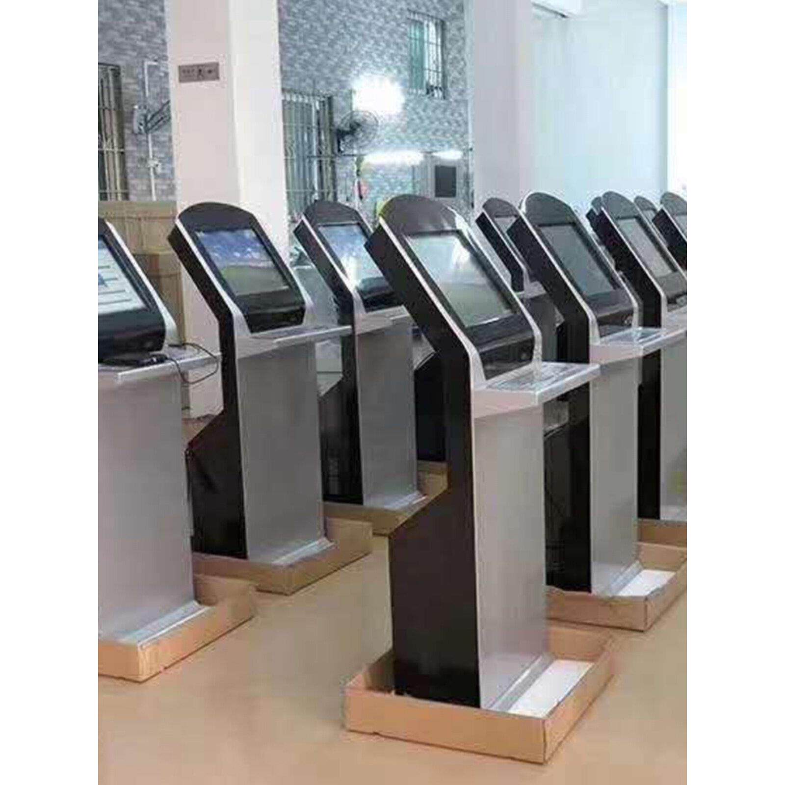 19/22寸立式抽屉触摸屏查询一体机机壳落地触控电脑工业工控机柜