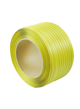 经济PP塑料B级打包带夹心热熔带半自动机用黄色包装带手工捆扎带