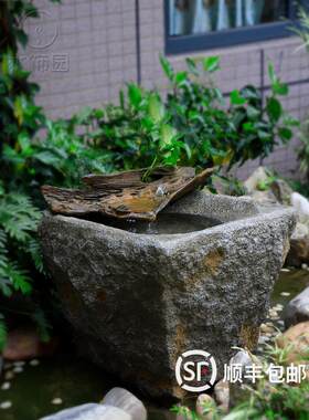 流水喷泉摆件鱼缸水循环新式彷中国风覆古装饰水系水景鱼塘庭院好