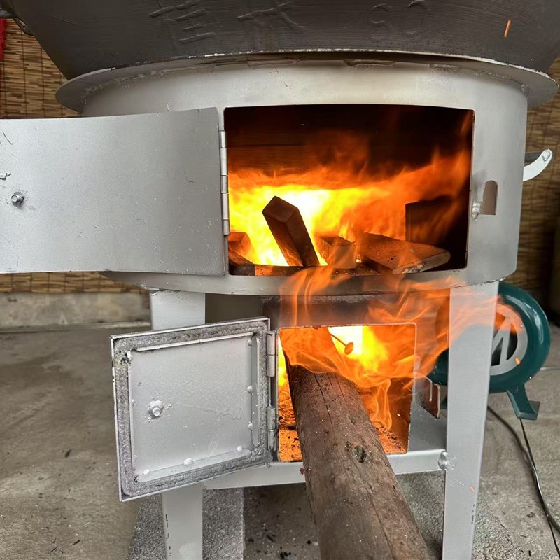 新型无烟气化柴火灶猛火炉烧木柴火炉子农村户外家用节能锅炉灶台