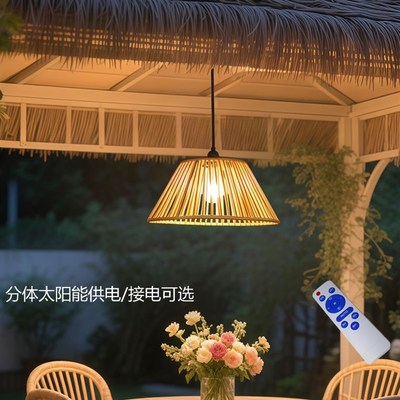 户外吊灯庭院防水新中式大门凉亭走廊阳台亭子阳光房屋檐太阳能灯