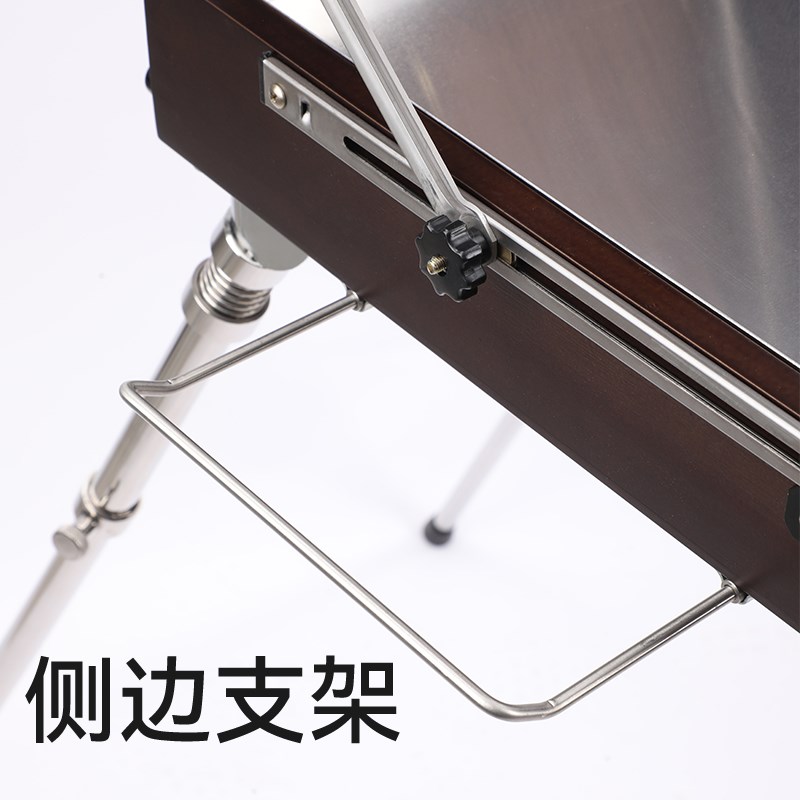 意大利手提铝合金写生油画箱男女轻便便携式支架式三脚画箱多功能