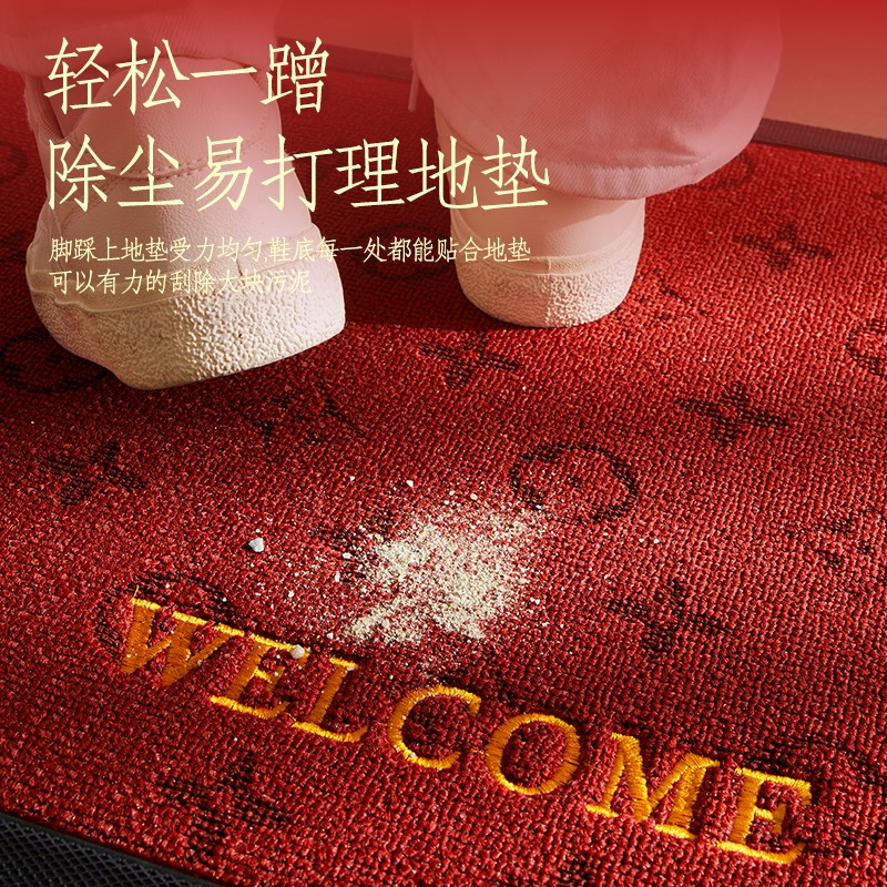 地垫入户门垫2025年新款高端别墅大门口玄关地毯耐脏喜庆免洗脚垫