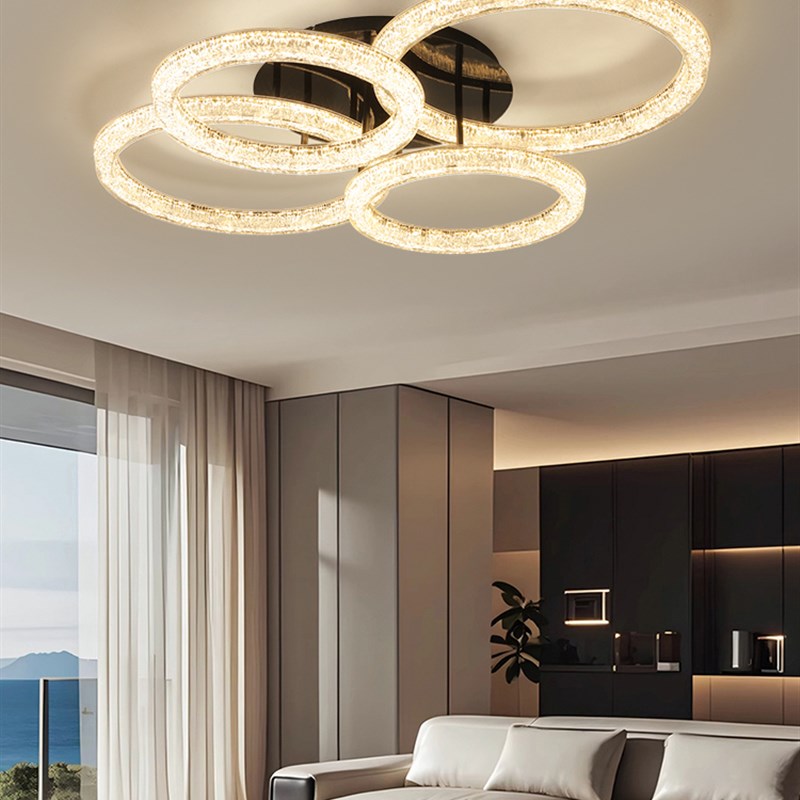 意式轻奢客厅吸顶灯高级感主灯2025新款现代简约大气设计师卧室灯