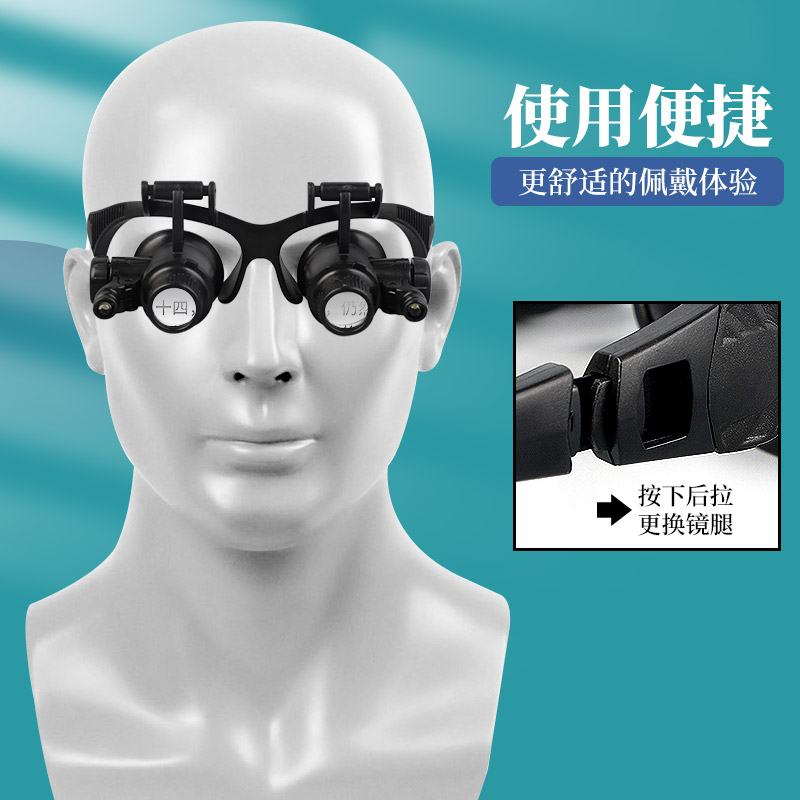 显微镜光学专业双目眼镜式放大镜手机维修用电路板高清数码电子目