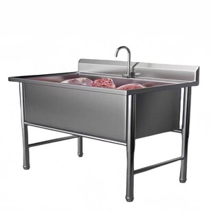 不锈钢大水池单槽洗菜盆304不锈钢解冻池商用化冻水池化冻池水槽