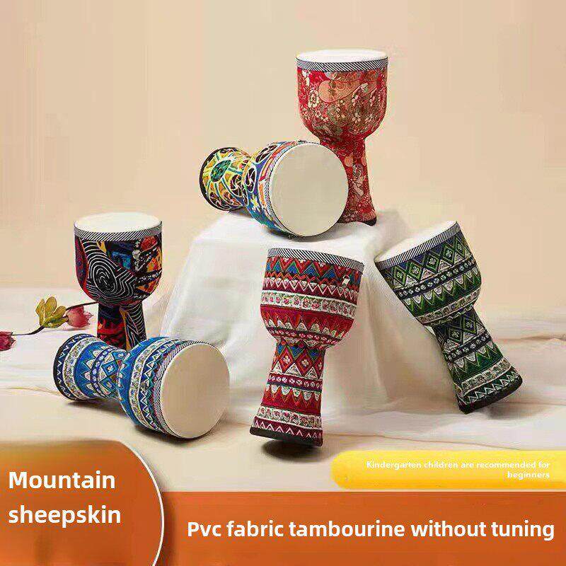 知音PVC非洲鼓幼儿园儿童非洲鼓羊皮轻质8寸10寸手鼓免调音手鼓