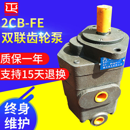 厂家供应双联齿轮泵2CB-FE50/40 兰考吊车专用双联齿轮泵