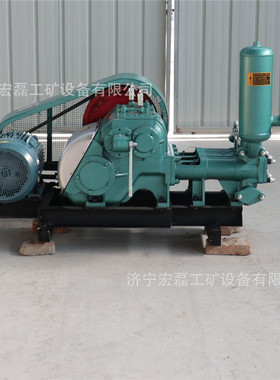 BW250泥浆泵高压水泥注浆机卧式三缸变频150灌浆泵活塞输送泵