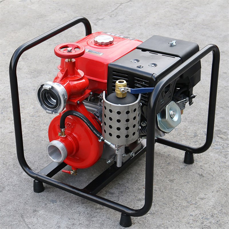 BJ 7手抬机h动泵组手拉绳启动高扬程手抬泵框架保护救援排水泵