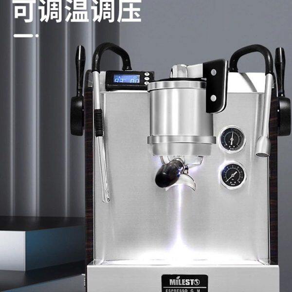 MILESTO/迈拓EM23意式半自动咖啡机EM30双锅炉旋转泵水箱商用家用
