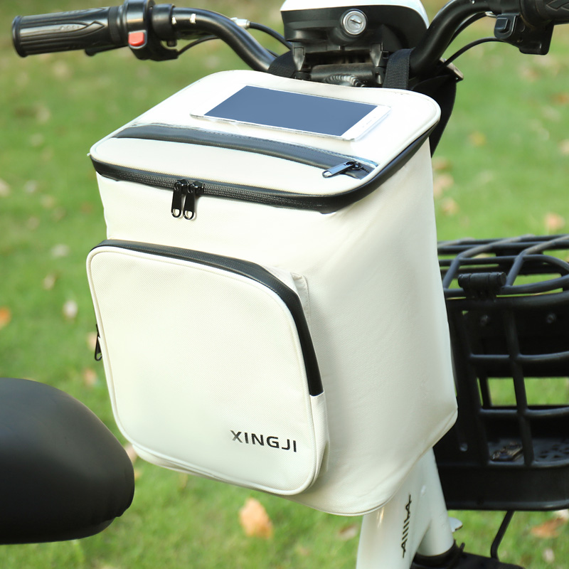 电动车挂包电动自行车挂物包电动车收纳包骑行前置物兜放置神器防