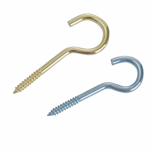 开口铁问号钩问号挂钩灯钩灯勾自攻钩子螺丝羊眼螺丝钉铁钩子5折