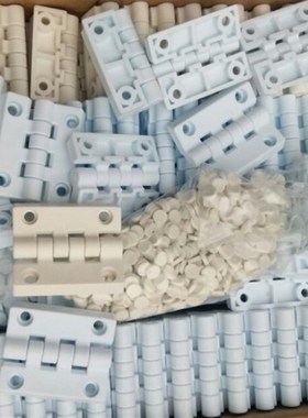 PP合页 尼龙合页 PP塑料铰链 防腐铰链72*59*10白色