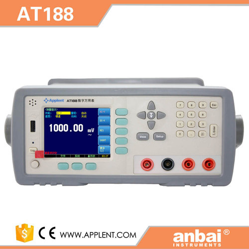 Applent常州安柏 AT186/AT188数字万用表 五位半数显台式多用表