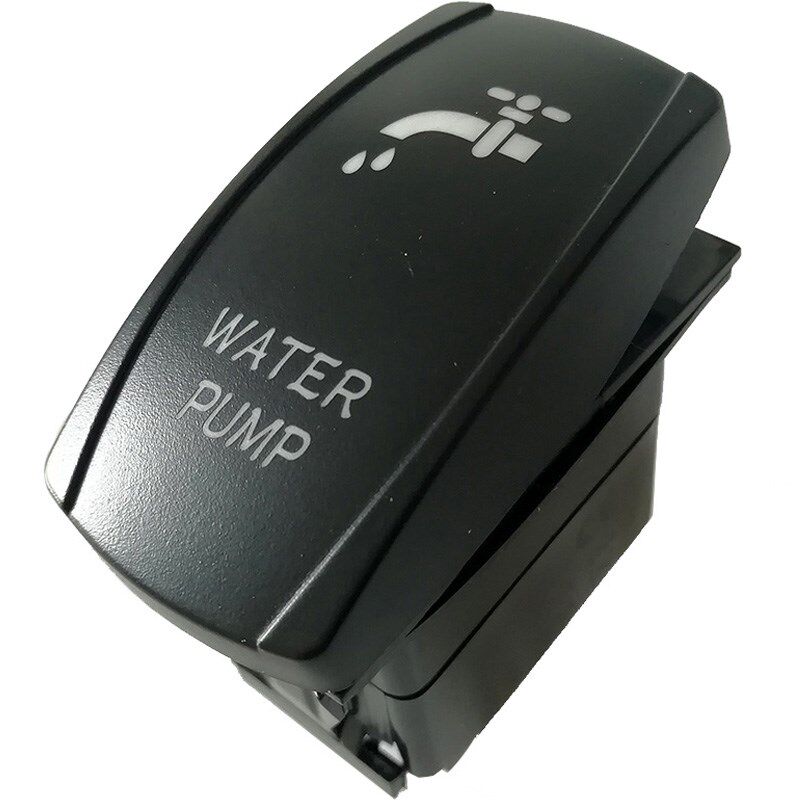 汽车开关12V水龙头符号游艇房车蓝灯改装五脚二档翘板DIY通用新品