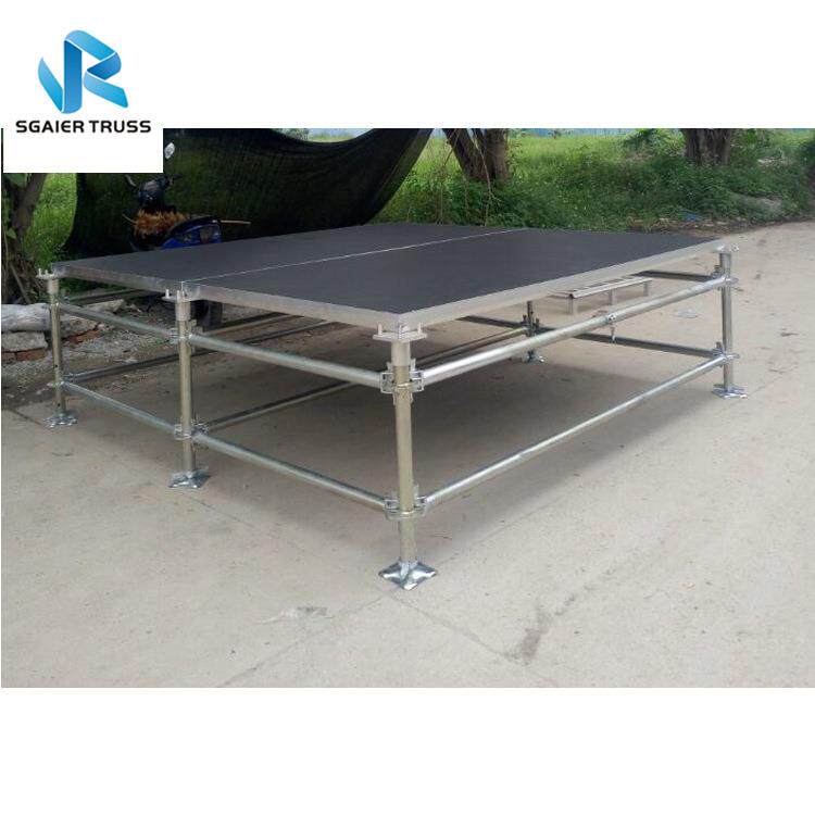 活动拼装雷亚舞台架升降折叠舞台T台速搭舞台架镀锌铁管舞台