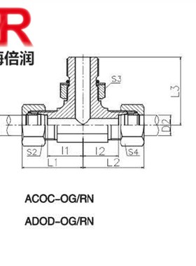 供应美制螺纹可调向O形圈密封柱端分支三通ACOC-ADOD