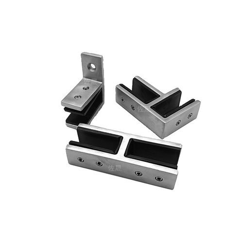 304不锈钢加厚玻璃夹夹16-20用于扶直楼梯和护栏玻璃防晃动不防撞