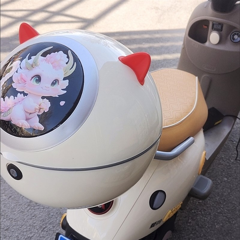 适用于爱玛爱朵QB13电动车尾箱TDR2181Z可爱后备箱大号储物箱尾架