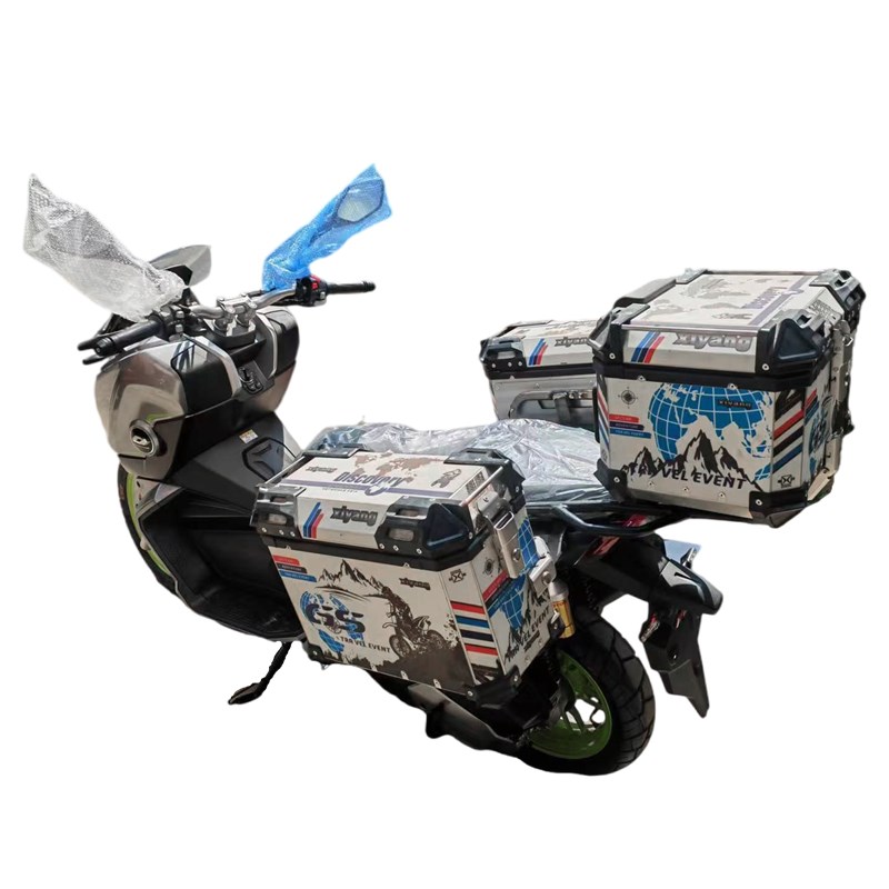 适用于钱江摩托车鸿ADV150铝合金三箱QJ150T-23F改装边箱尾箱配件