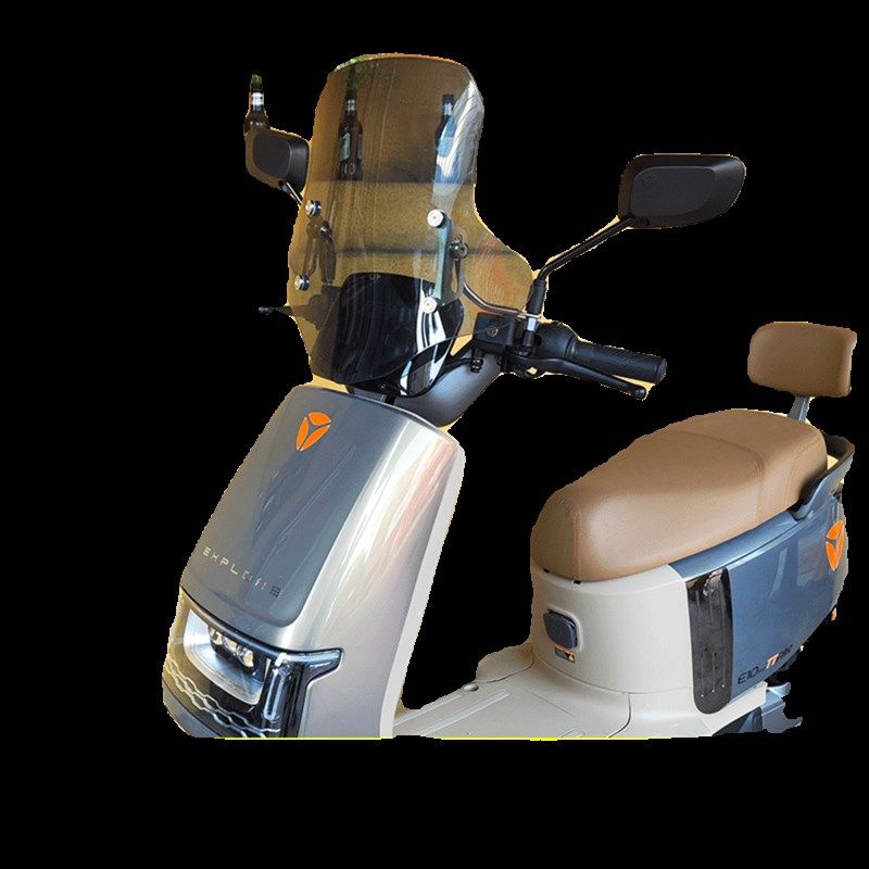 电动车挡风玻璃适用于雅迪E8S E9 E10挡风玻璃改装挡雨前挡风板手