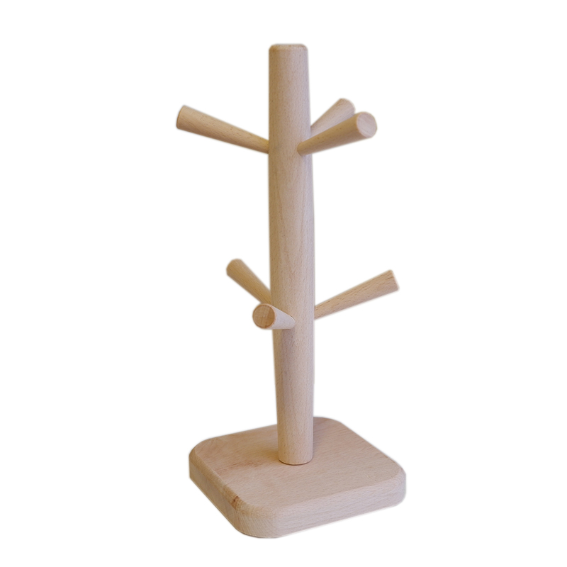 北欧挂钥匙架进门家用钥匙置物架简约玄关桌面原木色收纳创意摆件