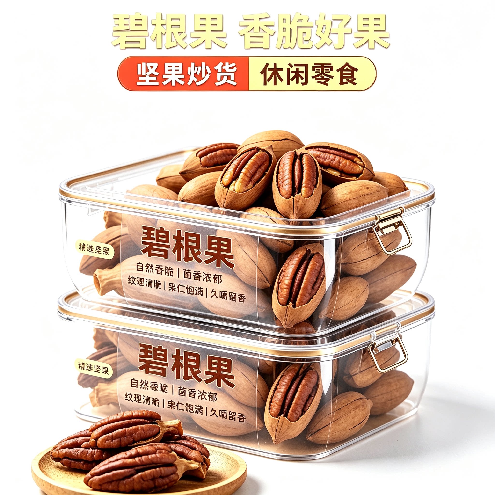 碧根果2026年新炒500g坚果斤批发整箱长寿干果零食官方旗舰店