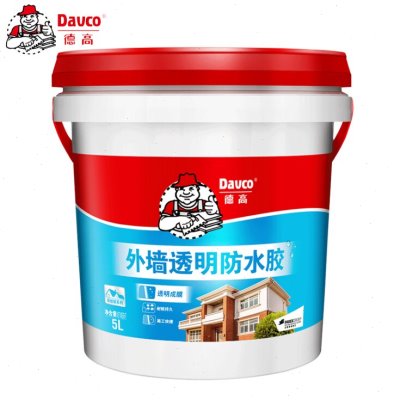 德高外墙透明防水胶屋面防水涂料外墙室外漏水渗水防水免砸砖防水