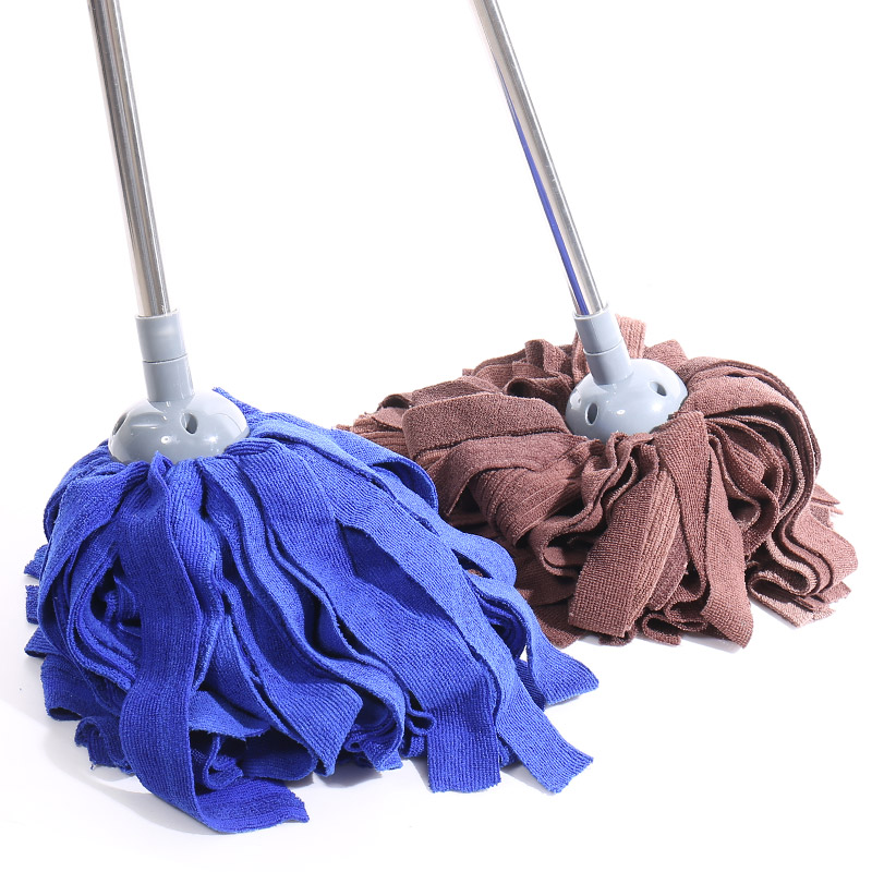 免手洗干湿两用毛k巾布拖把不锈钢杆家用吸水墩布头木地板地拖拖