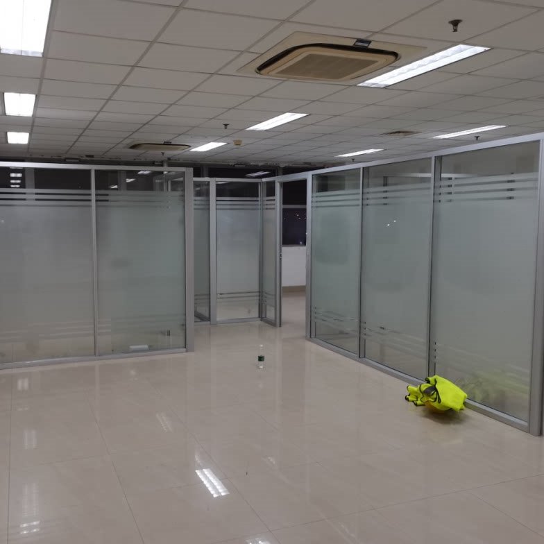 丽水办公室玻璃隔断双层中空百叶磨砂钢化铝合金隔音房间高隔断墙