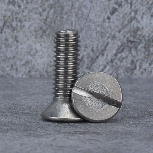 TA2纯钛沉头一字螺钉GB68平头开槽钛螺丝M4M5M6x10x15x20x25~40mm