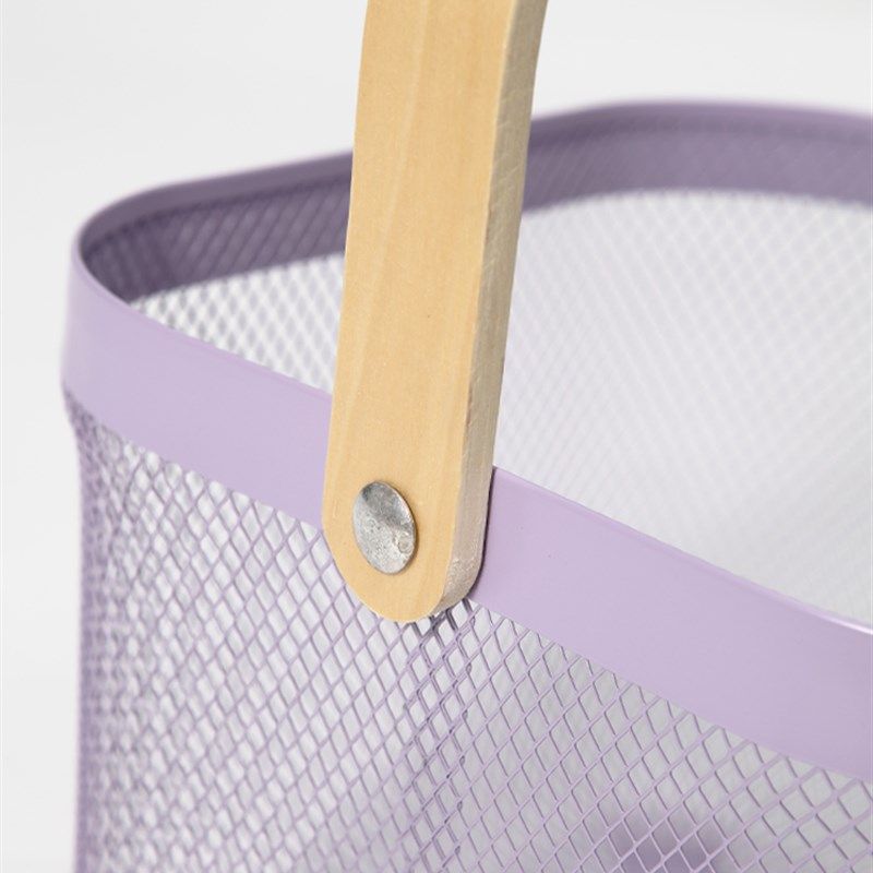 铁艺收纳筐茶几桌面家用手提收纳篮水果杂物菜篮子零食整理储物篮