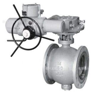 式 Y铸钢电动蜗杆侧装 偏心半法兰球阀 PQ940F