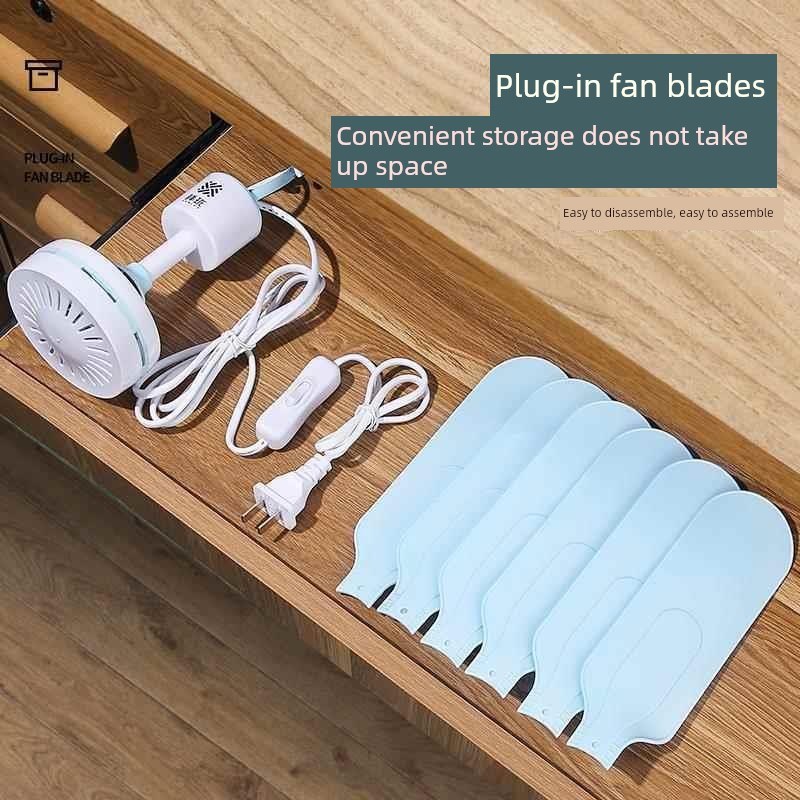 迷你小吊扇小型静音宿舍蚊帐卧室床上家用大风力吊式电风扇五叶