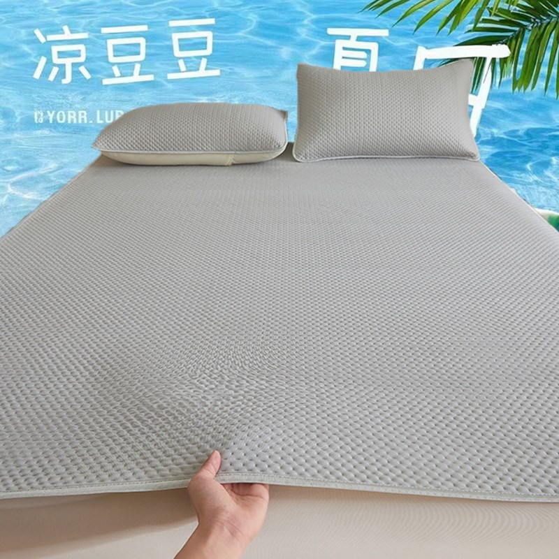 夏季冰丝豆豆凉席水洗冰丝席床单家用软席席子凉感空调双人软席子