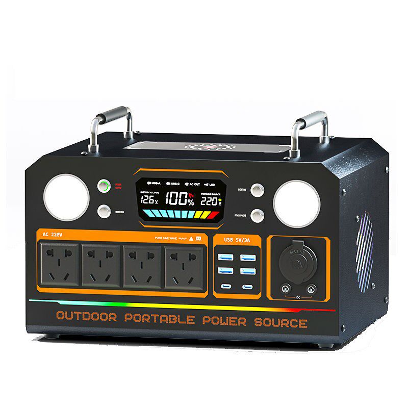 移动户外电源220V大容量便携直播带插座电瓶露营备用蓄电池笔记本