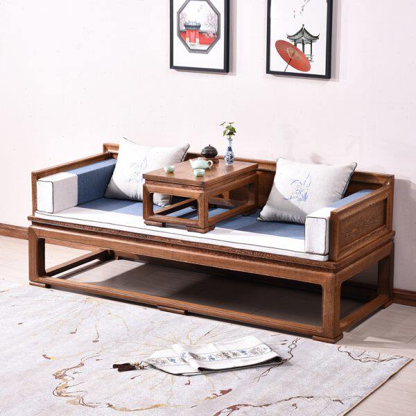 鸡翅木罗汉床红木贵妃床小户型新中式实木床榻沙发明式全实木仿古