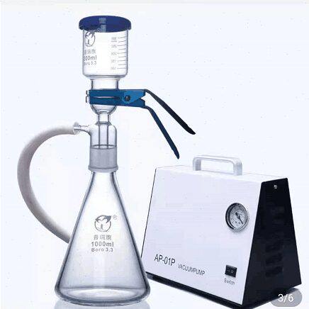 MC-01隔膜真空泵 1L溶剂过滤器1000ml 滤膜过滤器