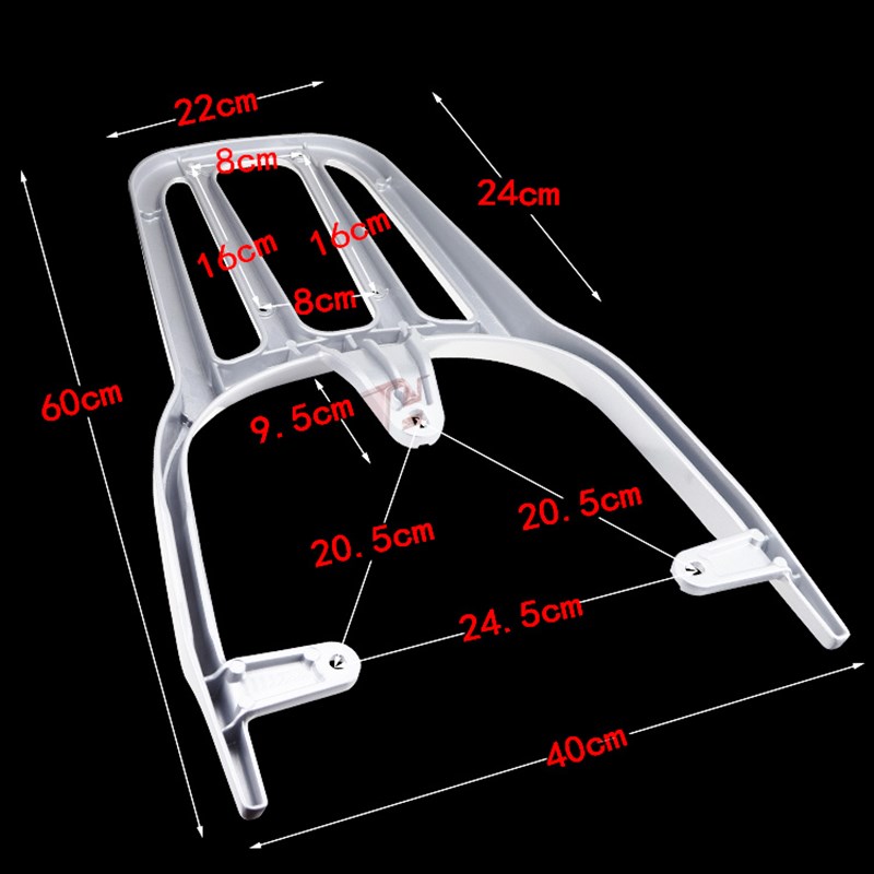 电瓶车小刀N25星汉国风版装箱支架延长后衣架加粗加厚后托架