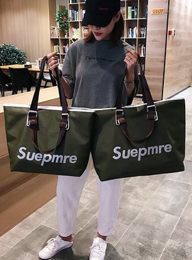 travel bag韩版手提短途旅行包 尼龙行李袋 女士防水大容量行李包