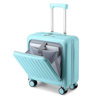 前置开口多功能行李箱女学生20寸新款登机拉杆箱旅行箱男密码箱子