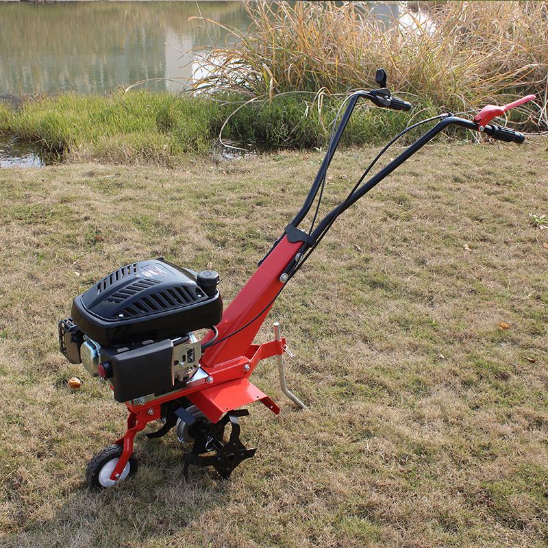 小型汽油微耕机松土机家用旋耕机除草机耕地机多功能田园管理机