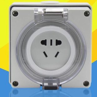 升级新款 替代指印多国二三插防暴雨充电桩户外防水插座56SO310F