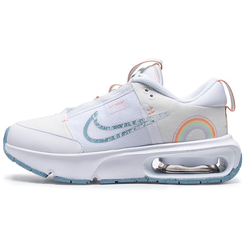 正品NIKE耐克简约拼接百搭儿童气垫缓震舒适运动休闲鞋DM1212-100