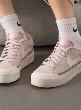 正品耐克NIKE女款百搭简约拼接户外健身运动休闲板鞋DM7590-602