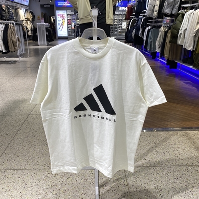 正品阿迪达斯LOGO短袖T恤男女